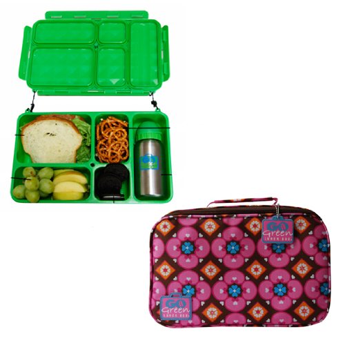  Go Green Lunch Box Set Kaleidoscope Best Buy! Lunch Boxes Big Sale