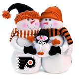 NHL Philadelphia Flyers Snowmen Family Holiday Table Top Decoration