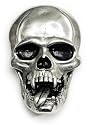 VAMPIRE SKULL Belt Buckle Buffed Finish Gothic