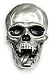 VAMPIRE SKULL Belt Buckle Buffed Finish Gothic