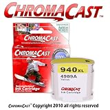CHROMACAST 940XL YELLOW (CC-C4909A) INKJET CARTRIDGE (Compatible for HP C4908AN)