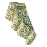 Handmade Antique Style Sage Green And Cream Colored Wood Wall Sconce
