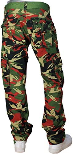 Jordan Craig Camo Cargo Pants Blood Army. Size: 42 x 32