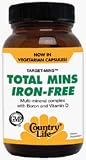 Total Mins Iron-Free by Country Life - 150 Capsules