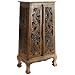 EXP Handmade Asian Furniture - 50" Chinese Dragons Storage Cabinet - Rich Dark Finish