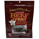 SnackMasters Beef Jerky, Hot & Spicy, 2-Ounce Packages (Pack of 8)