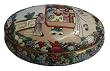 Chinese Rose Medallion porcelain box - oval, hand painted