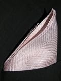 Hush Pink Herringbone Silk Pocket Square - by Royal Silk
