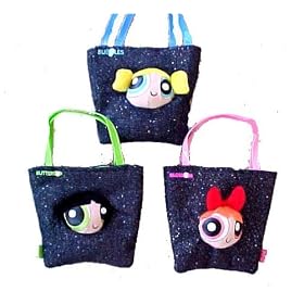 Powerpuff Girls Denim Handbag Mini Tote Bag