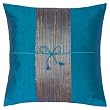 Decorative Handmade Blue Thai Silk Cushion Cover / Pillow Sham