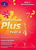 Worksheets Plus: Solving Problems Bk. 3: Year 4 for the National Numeracy Strategy