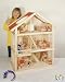Puppenstube, 3 Etagen-Puppenhaus aus Holz, komplett mit M�beln f�r 5 Zimmer