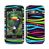 iNcido Brand Cell Phone Rainbow Zebra Protective Case Faceplate Cover for L ....