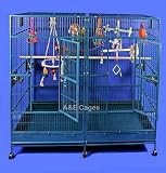 Stainless Steel Double Macaw Bird Cage 80x40 