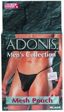 Adonis Men"s Mesh Pouch -Black