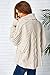 CUPSHE Fashion Women’s High Low Twist Knitting Casual Sweater, Beige