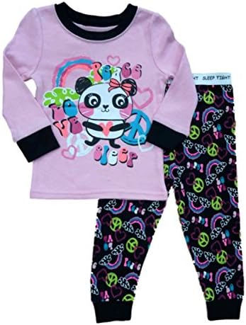 Geranimals Infant &amp; Toddler Girls Panda Bear Pajamas 2 Piece Sleepwear Set PJ