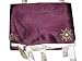 Gift Idea-2 Organza Eggplant Gold Starburst Embroidered Sari Curtains Drapes Panel 92" Tabs