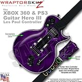 Abstract 01 Purple WraptorSkinz Skin fits XBOX 360 & PS3 Guitar Hero III Les Paul Controller (GUITAR