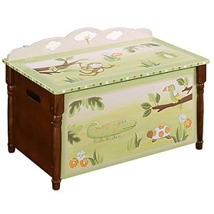 Kid's Toy Box Chest Storage - Papagayo Animals