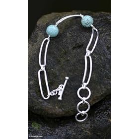 Turquoise bracelet, 'Favorite'