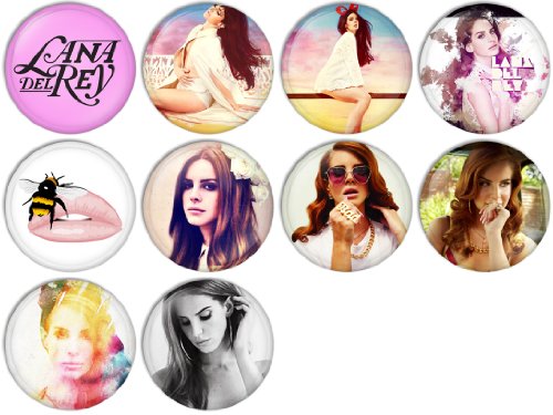 Lana Del Rey Pinback Buttons Badges/Pin 1 Inch (25mm) Set of 10 New