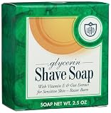 Van Der Hagen Glycerin Shave Soap, 2.5-Ounce Boxes (Pack of 12)