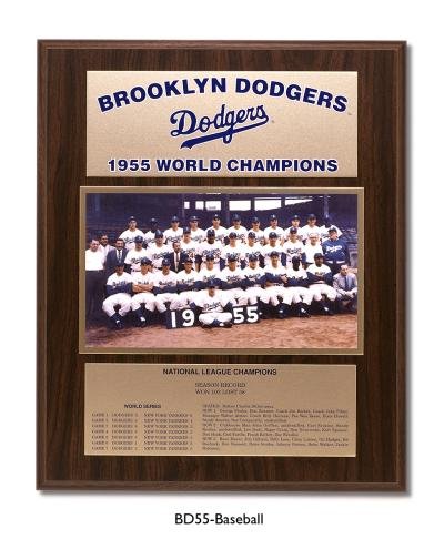 Brooklyn Dodgers Healy Plaque - 1955 World Series Champs