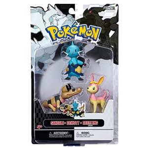 Deerling, Dewoot, Sandile Mini-Figures: Pokemon B;W 3-Figure Pack Series Deerling, Dewoot, Sandile Mini-Figures: Pokemon B;W 3-Figure Pack Series