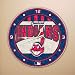 Cleveland Indians MLB Art Glass Clock