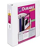 Avery Durable View Binder with 2-Inch Slant Ring, Holds 8.5 x 11-Inch Paper, White, 1 Binder (17032)