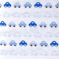 Flannel Fitted Crib Sheet, Car Theme [Apparel]