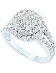 1.0CTW DIAMOND FLOWER RING
