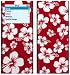 Aloha Red - Apple iPod nano 2G (2nd Generation) 2GB/ 4GB/ 8GB Protector Skin Decals - Faceplate Stickers