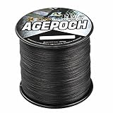 Agepoch 高?度 8ブレード 500M スーパーストロング マルチフィラメント PEライン 釣り糸　12-18号 150-300LB (ブラック/黒色, 16号/250LB)