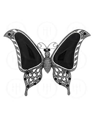 Sterling Silver -Pin Marcasite Stone Butterfly MP38