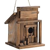 Gifts & Decor Rustic Fir Wood Western Saloon Bird House