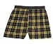 Black gold Plaid check flannel cotton boxers boxer shorts available in 8 sizes