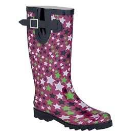 Star Spots Rain Boots - Pink