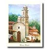 Mexican Mission Market Spanish Landscape Picture Art Print