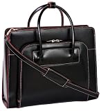 McKleinUSA Lake Forest 94335 W Series Italian Leather Ladies Briefcase (Black)