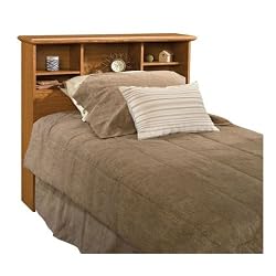 Sauder Orchard Hills Twin Bookcase Headboard Carolina Oak