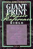 Holy Bible : King James Version Giant Print Reference/Red Letter Edition/Burgundy/Bonded Leather