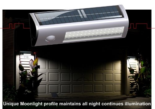 eLEDing Pure Digital Solar Powered Motion Activated 60 LED Security Flood Lights