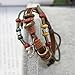 Vintage Dragonfly Leather Wrist Wrap Rope Bracelet Fashion Girls Women Bracelet Adjustable