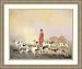 Huntsman on Foot and Hounds by Benjamin Marshall - Framed Artwork