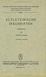 Altlateinische Inschriften