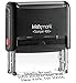 Custom Self Inking Rubber Stamp - Up to 5 Lines of Text - Choose from 15 Ink Colors - Large Size
