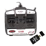 Dynam 6CH USB RC Flight Simulator For Heli Helicopter Airplane Glider w/ AGPtek USB 2.0 All in one card reader