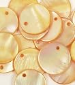 Dritz Dangling Shell Button-Orange